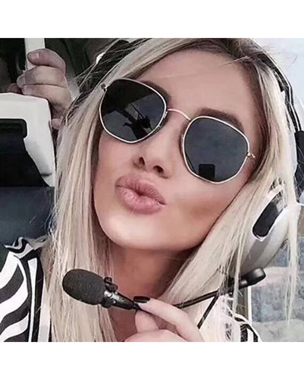 Madeliny Brand Sunglasses Women Mirror Retro Sun Glasses For Women Luxury Vintage Sunglasses Female Black Oculos Ma003 front-5