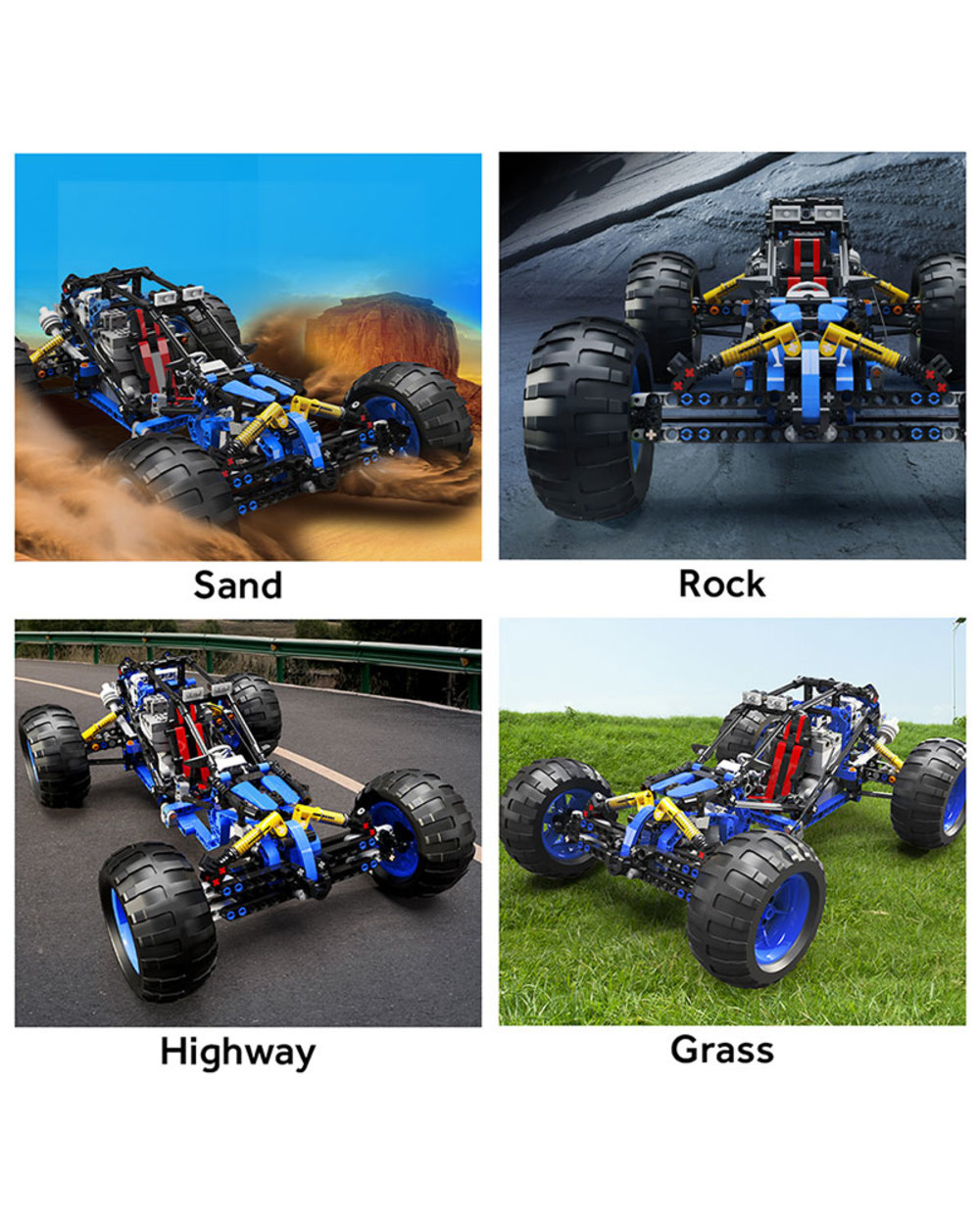 Technical RC off Road Racing car Buggy MOC Building Blocks APP Programming Remote Control Vehicle Truck Bricks Toy Gifts front-2