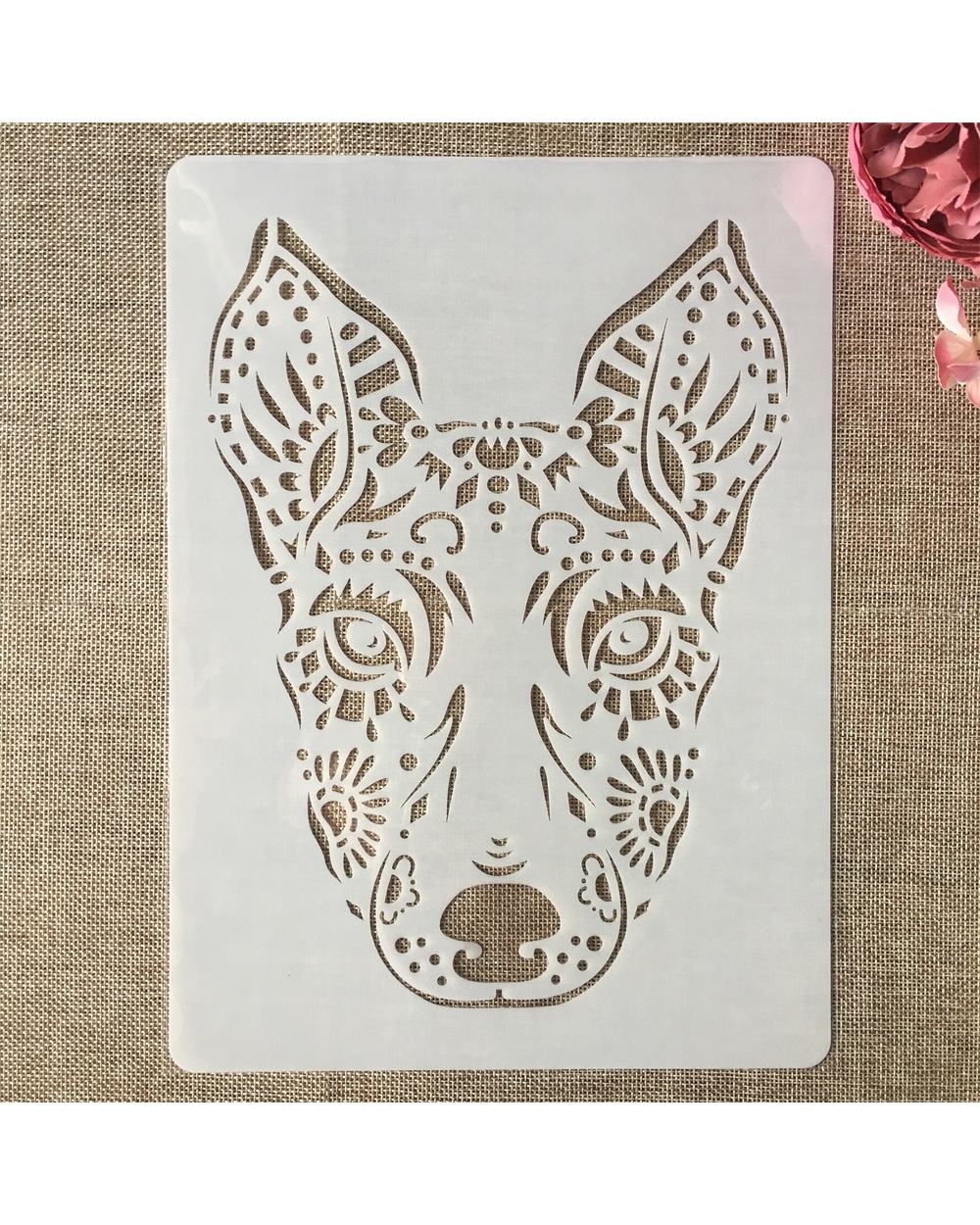 9Pcs/Set A4 29Cm Lion Tiger Deer Animals Diy Layering Stencils Painting Scrapbook Coloring Embossing Album Decorative T front-5