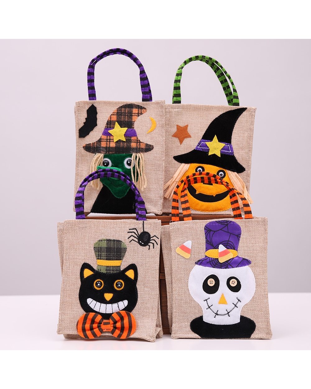 2022 New Year Favor Party Decoration Pumpkin Witch Tote Bag For Home Halloween Ornament Party Kids Gift Bag Supplies front-0