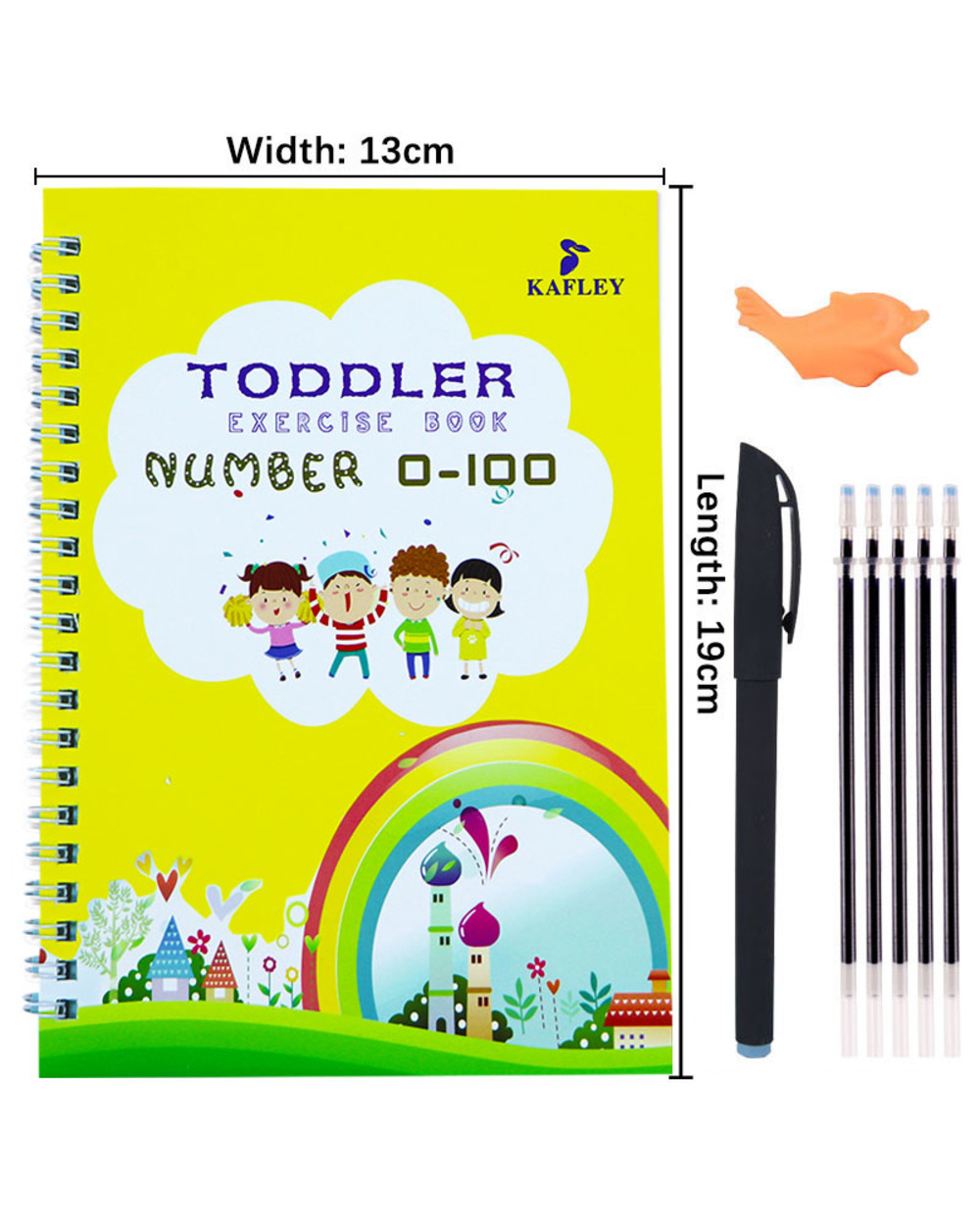 2022 Magic Writing Paste 3D Copybook For Calligraphy Numbers 0-100 Handwriting Textbook Learning Math Book Writing For front-1