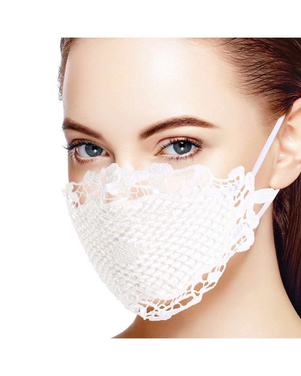 Breathable Lace Face Mask front-1