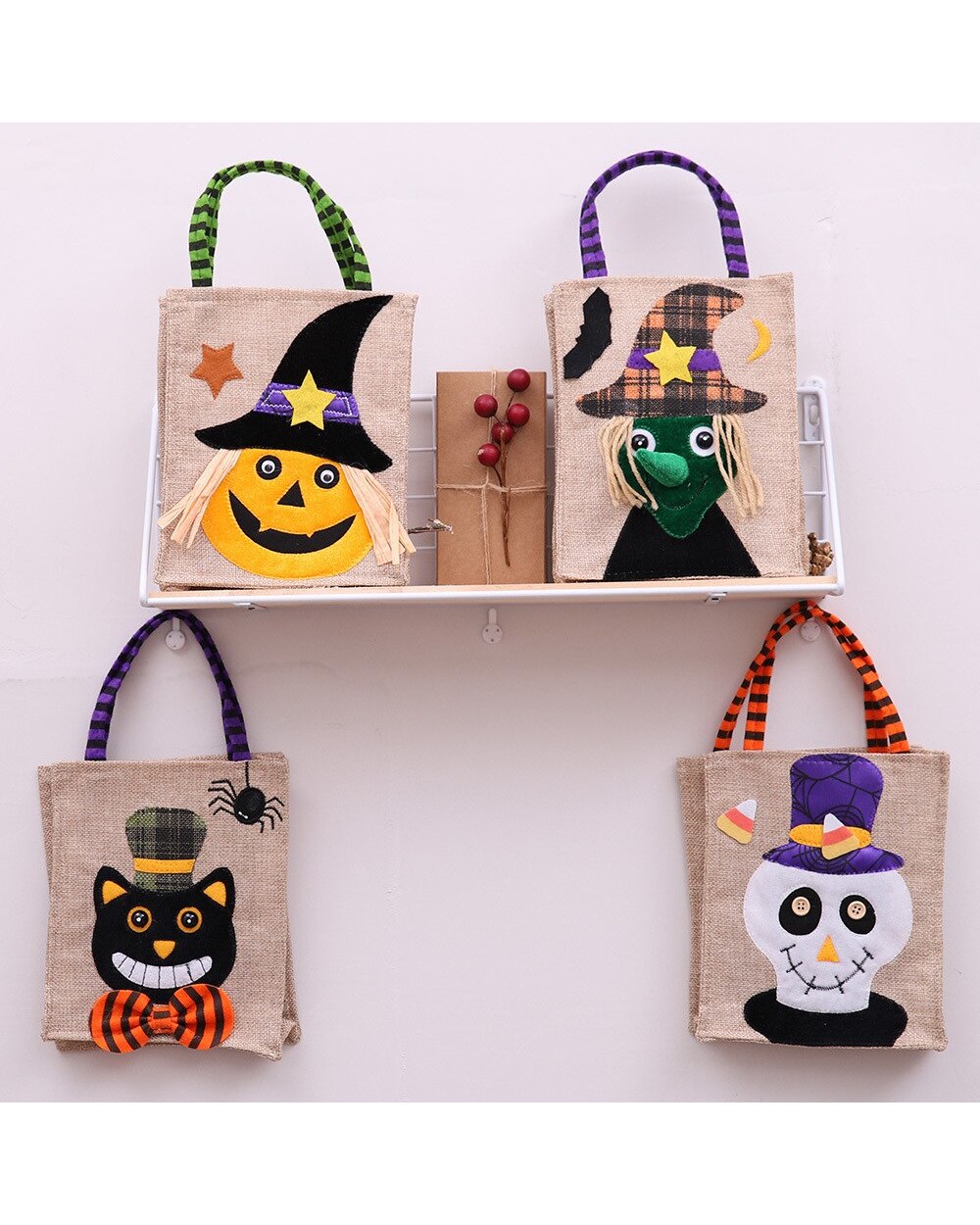 2022 New Year Favor Party Decoration Pumpkin Witch Tote Bag For Home Halloween Ornament Party Kids Gift Bag Supplies front-1