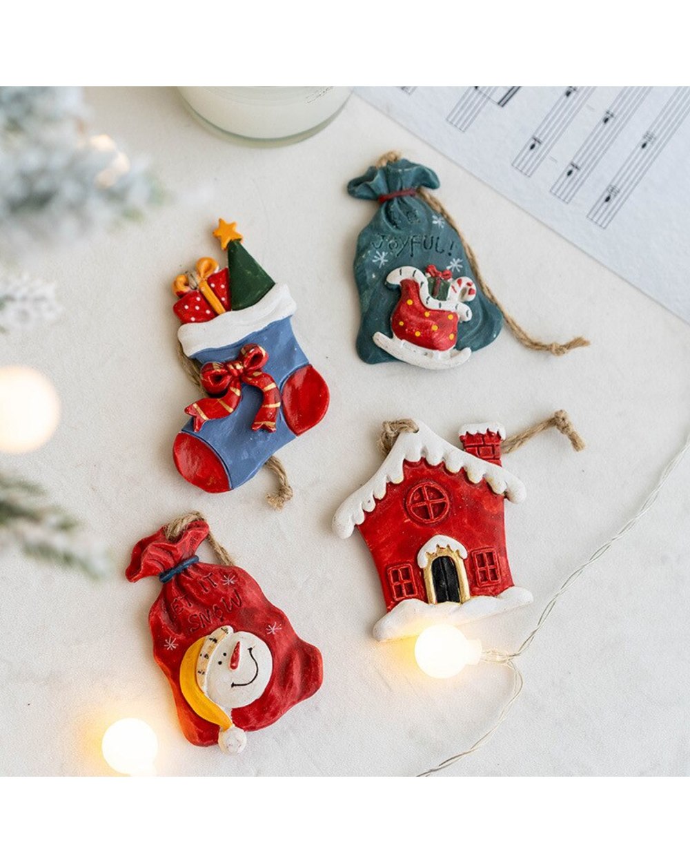 Resin Angel Girl Figurine Xmas Ornament Christmas Tree Decoration Toys Pendant Christmas Presents New Year Home Decor front-4
