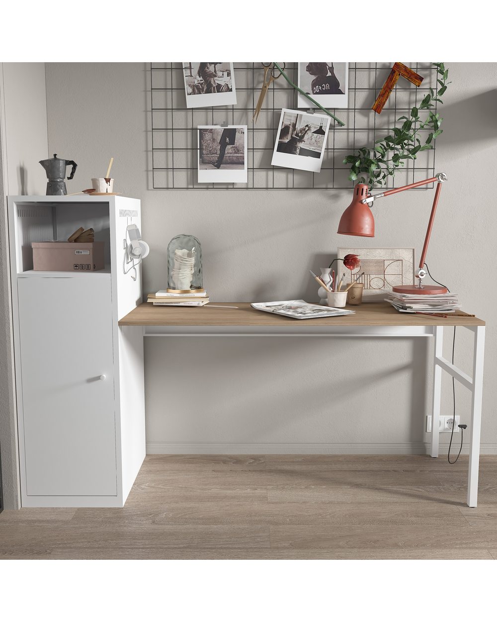 Home Office Desk Set Computer Desk Table -Two Colors Work station front-0