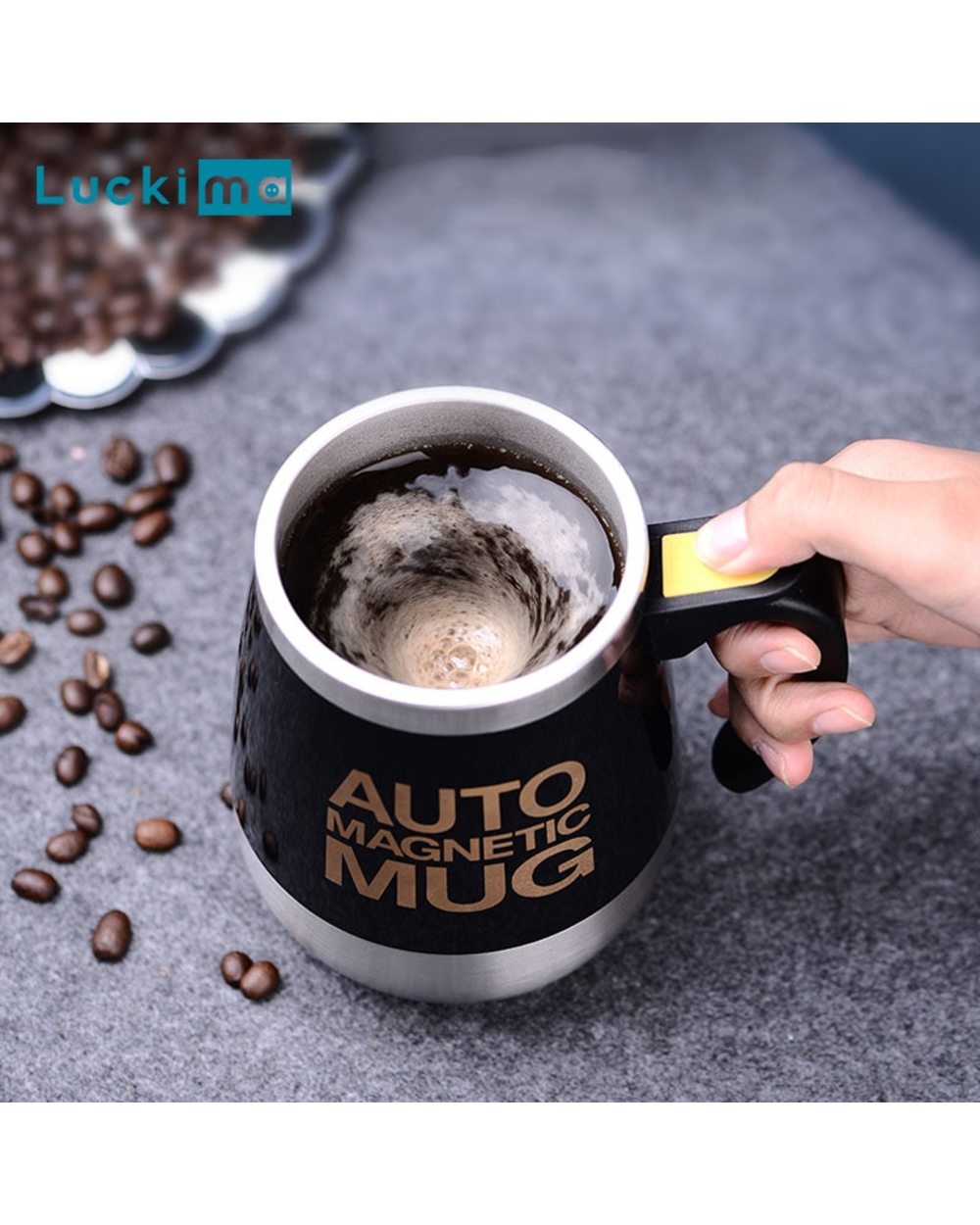 New Automatic Self Stirring Magnetic Mug Coffee Milk Mixing Cup Creative Blender Smart Mixer Thermal Cups front-0