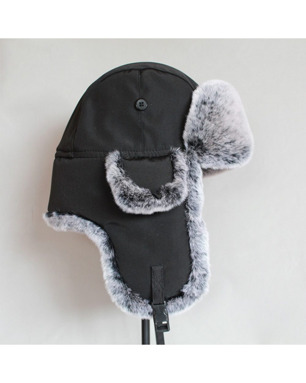 Winter Bomber Hat For Men Faux Fur Russian Hat Ushanka Women Thick Warm Cap With Ear Flaps front-3