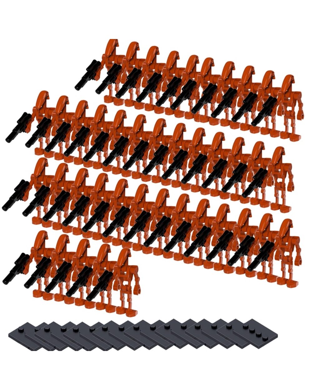 Wholesale 100Pcs lot Battle Droids K2 SO Figures Building Block Bricks Building Model Set kits Bricks front-3