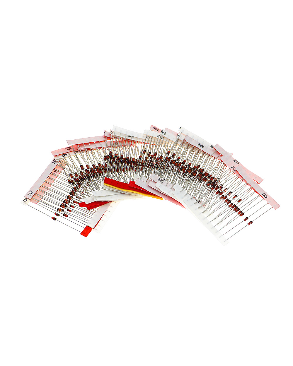 1W Zener Diode Assorted Kit (3V 3.3V 3.6V 5.1V 5.6V 7.5V 10V 12V 13V 15V 16V 18V 20V 22V 24V 30V 33V 39V) Assortment Set front-3