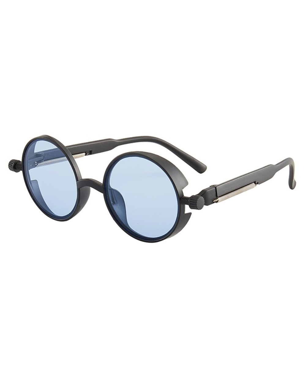 Classic Gothic Steampunk Sunglasses Luxury Brand Designer High Quality Men And Women Retro Round Pc Frame Sunglasses front-3