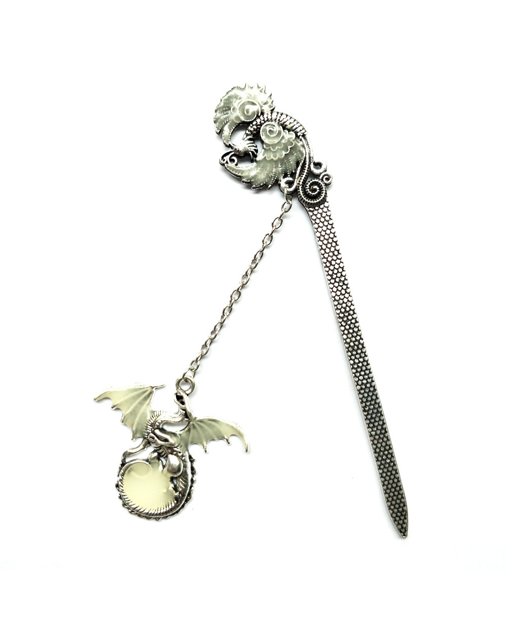 Originality Retro Cute Animals Dragon Owl Butterfly Flower Design Metal Bookmark For Books School Students Vintage Book front-3