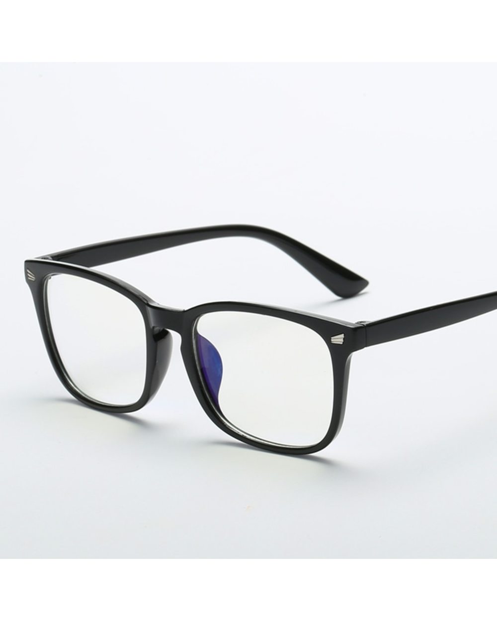 2020 Fashion Unisex Square Glasses Plain Glasses Full Frame Glasses For Men And Women Radiation Protection Optical Glas front-3