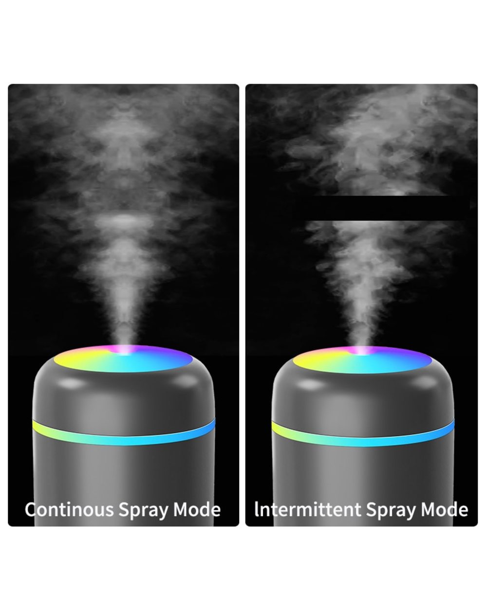 Colorful Air Humidifier Essential Oil Diffuser Sprayer Fogger Aromatherapy Aroma Diffuser Car Air Freshener Home Humidi front-1