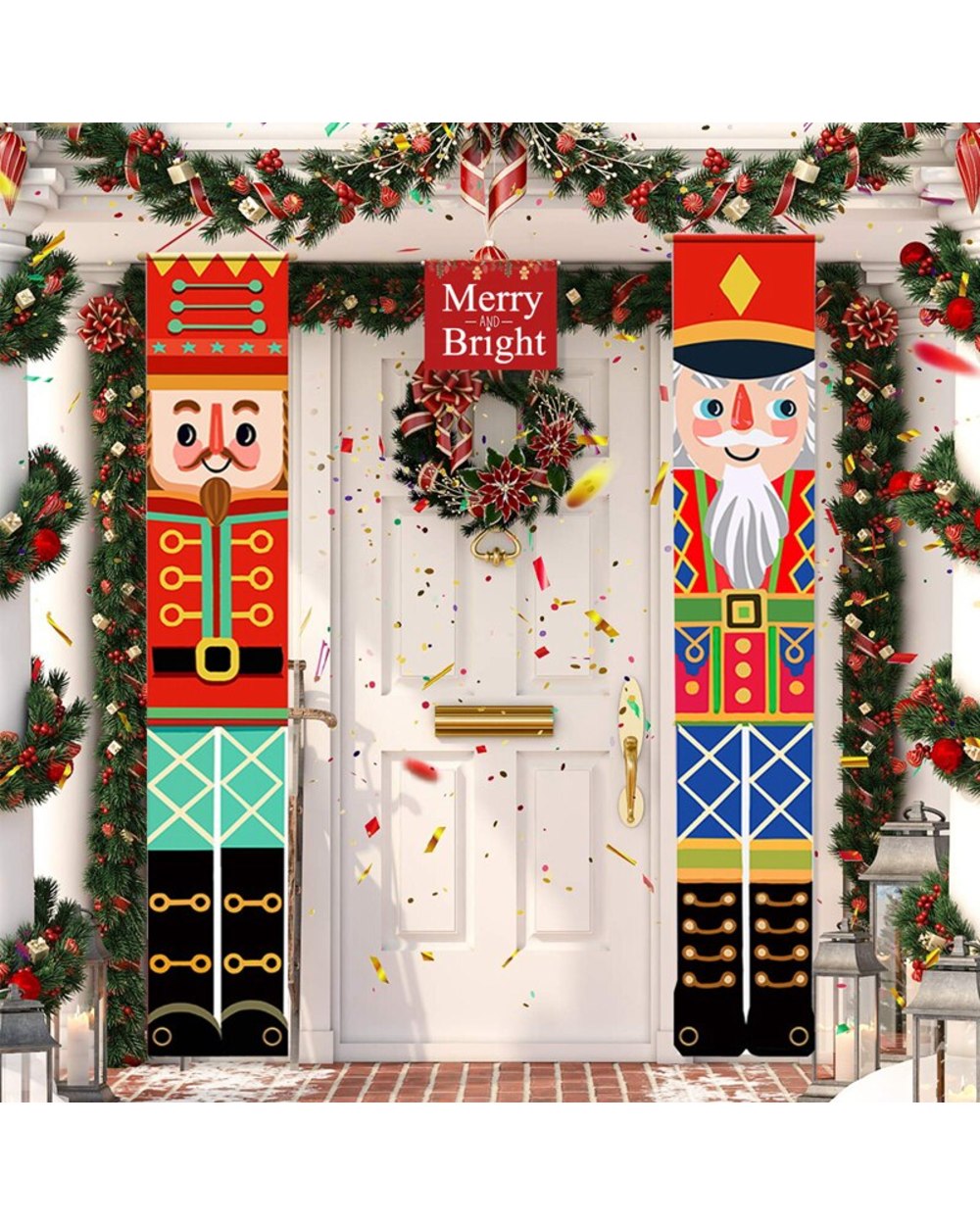 Santa Claus Elf Banner Christmas Ornaments Merry Christmas Decorations for Home Happy New Year 2022 Xmas Gifts Navidad front-4