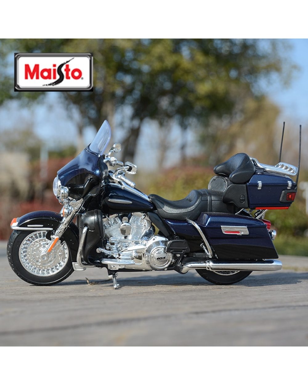 Electra Glide Ultra Limited Die Cast Vehicles Collectible Hobbies Motorcycle Model Toys front-3