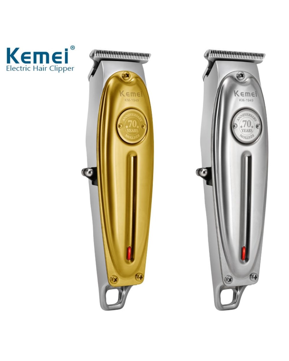 Kemei Professional Hair Clipper All Metal Men Electric Cordless Hair Trimmer 0Mm Baldheaded T Blade Finish Haircut Mach front-4