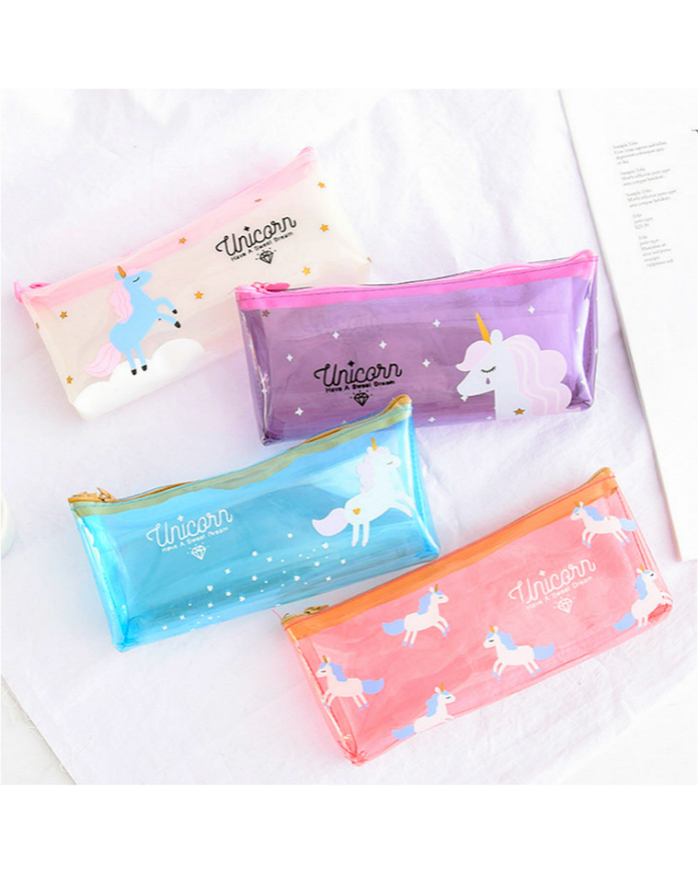 Kawaii 1Pcs Gnus Pencil Case For Girls School Supplies Super Big School Stationery Gift Magic Pencil Box Pencilcase front-1