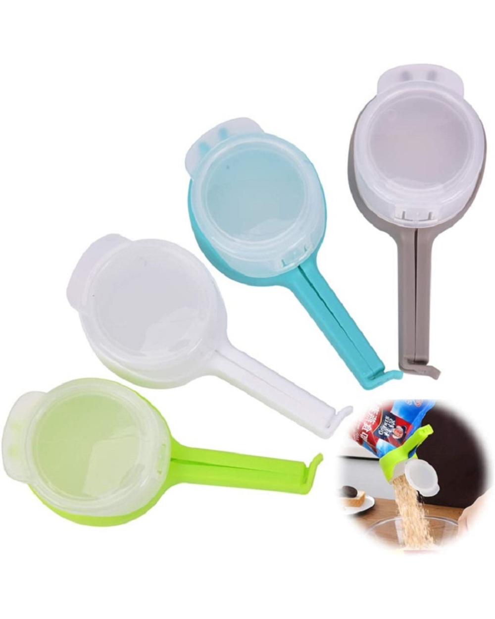 1Pcs Sealing Clip Food Storage Bag Clip Kitchen Accries Preserve Sealing Bag Clip Household Fresh Keeping Sealer Clamp front-0