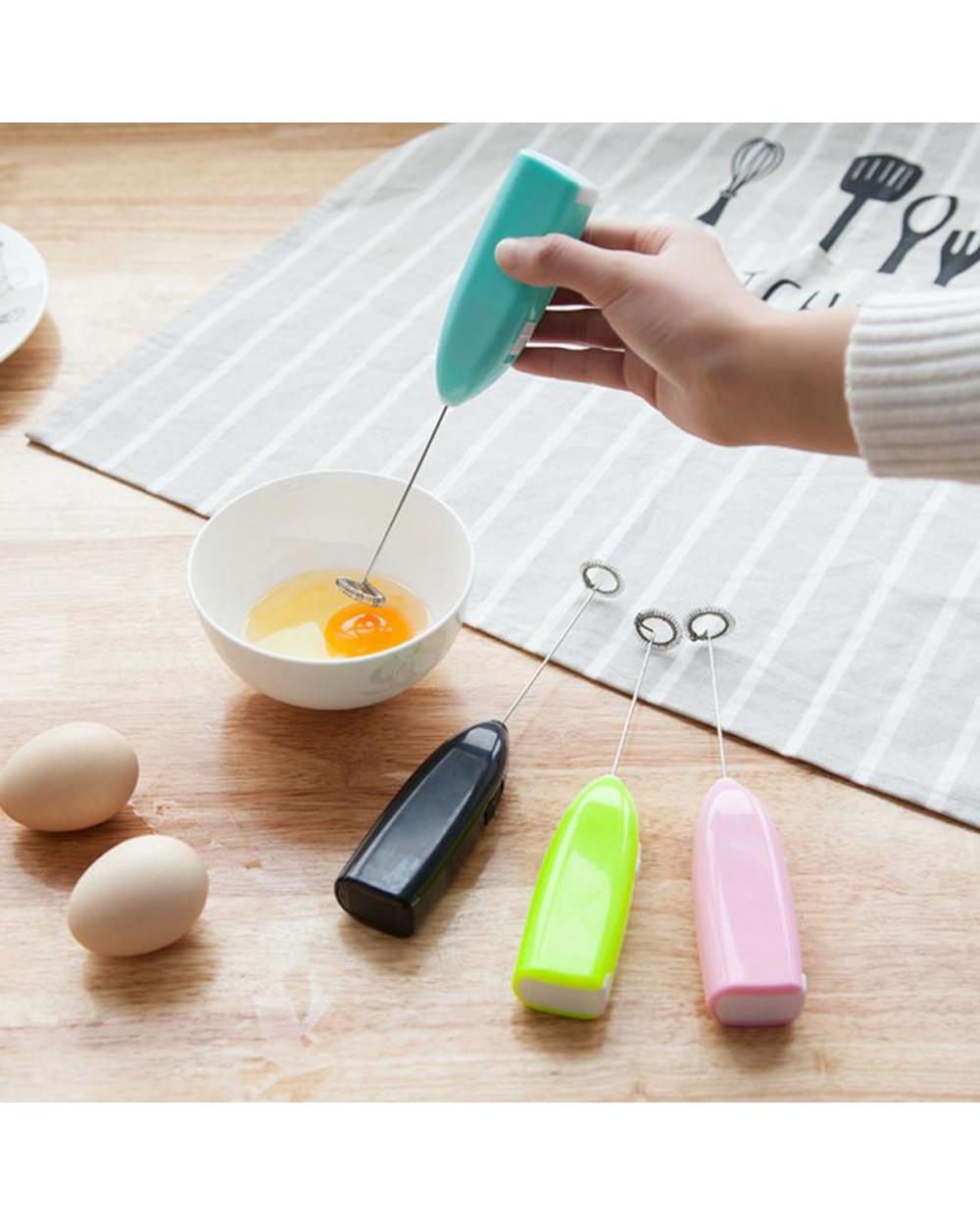 Mini Hand Mixer Electric Milk Drink Coffee Egg Beater Frother Foamer Whisk Mixer Kitchen Cooking Tool front-0