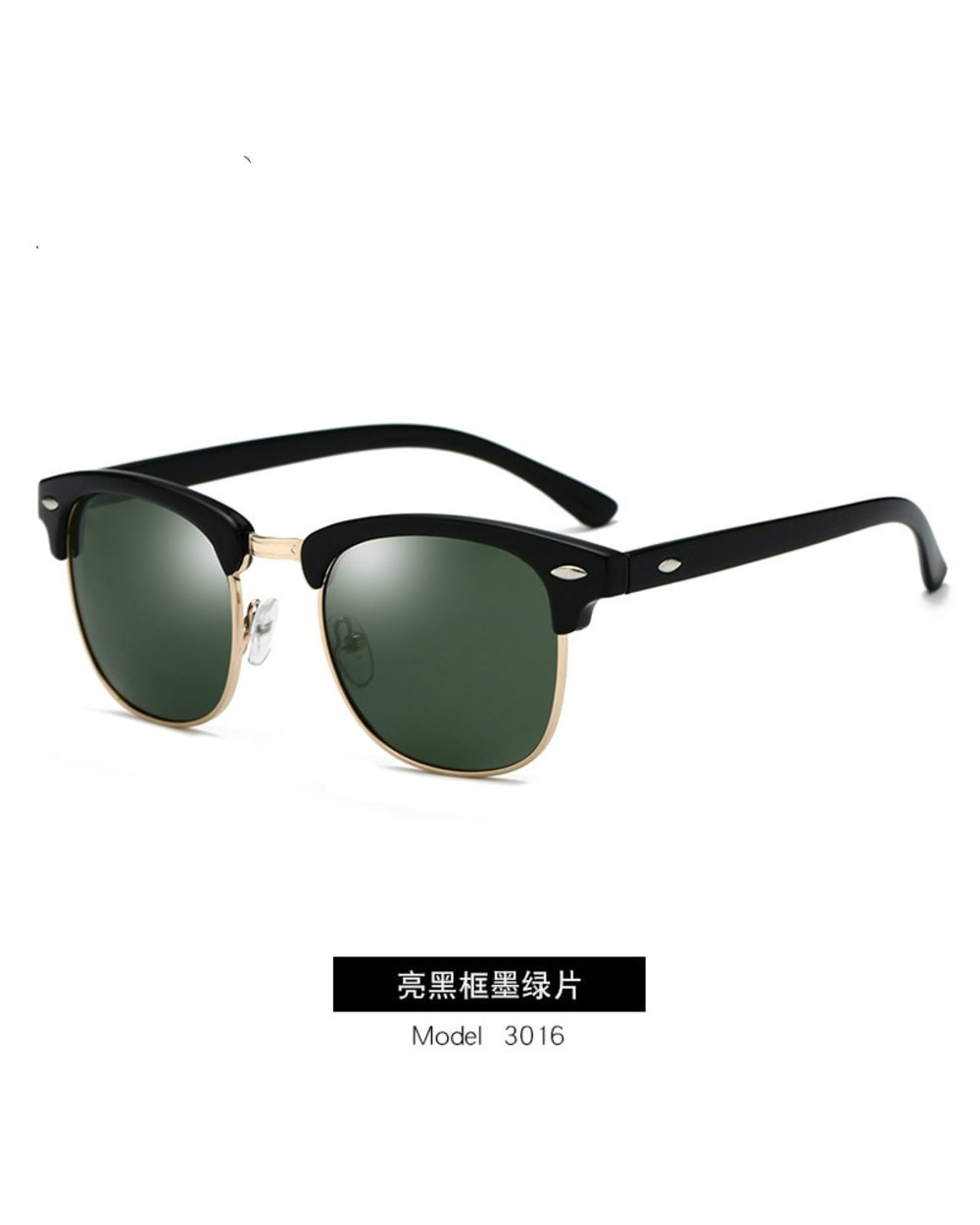 Polarized Sunglasses Men Women Rb3016 Brand Design Eye Sun Glasses Women Semi Rimless Classic Men Sunglasses Oculos De front-2