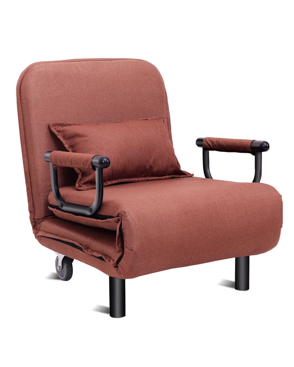 Convertible Sofa Bed Folding Arm Chair Sleeper front-0