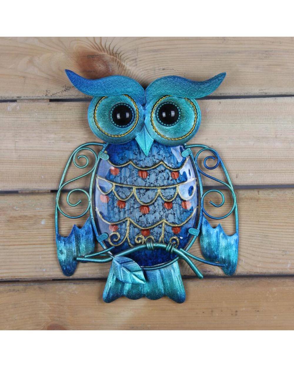 Metal Owl Home Decor for Garden Decoration Outdoor Statues Accessories Sculptures and Miniatures Animales Jardin VG06 front-0