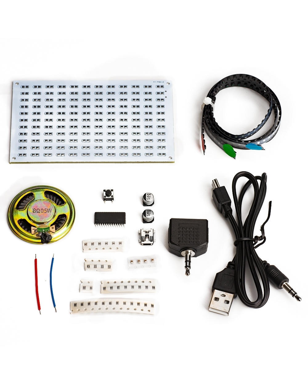 Led Colorfule Music Spectrum Display Electronic Diy Training Welding Assembly Parts front-0
