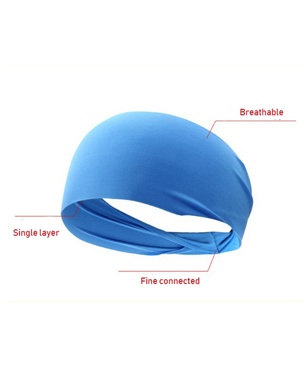 2020 Unisex Eic Yoga Headband Sport Sweatband Running Sport Hair Band Turban Outdoor Gym Sweatband Sport Bandage Accry front-5