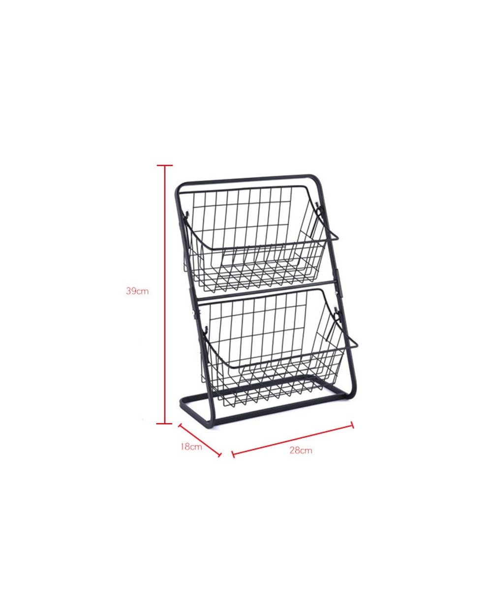 Iron Storage Shelf Rack Organizer front-5