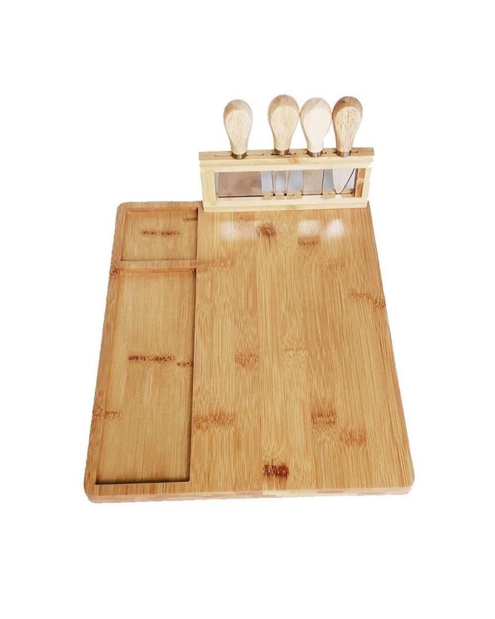 Bamboo Cheese Board Cheese Cheese Slicer Fork Scoop Cut Kitchen Cooking Tools Bamboo Cutting Board Wood Cheeses Boards front-4
