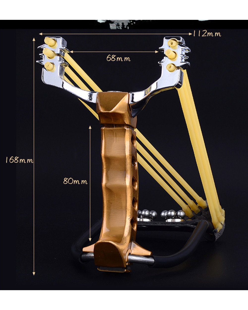 Powerful Slings With Wrist Rest Outdoor Hunting All-Metal Material Slings Large Fishing Playset For Kids Games Ar 15 To front-4