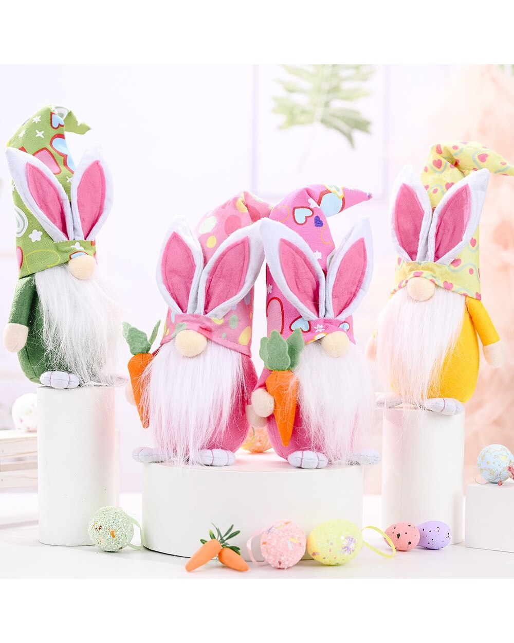 New Fashion Christmas Easter Cute Bunny Doll Tulip Rudolph Doll Decoration For Home Gifts Ornaments Party Supplies front-1