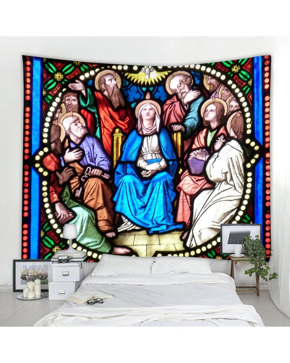 Nordic famous paintings church decoration painting tapestry wall decoration tapestry living room bedroom Christmas Decor front-3