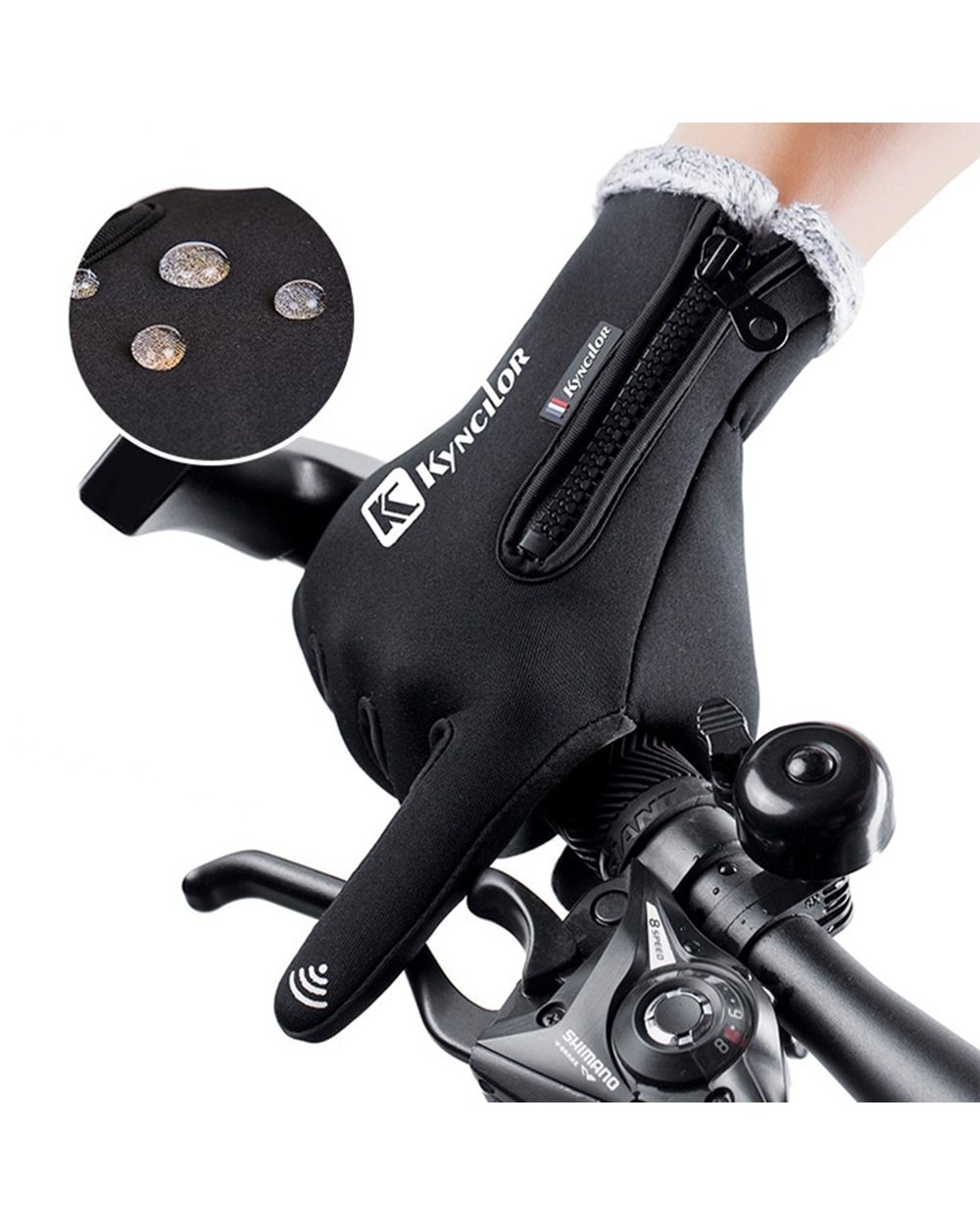 Winter Gloves For Men Plus Velvet Warm Touchscreen Cold Glove Waterproof Windproof Non-Slip Outdoor Sport Riding Womens front-1