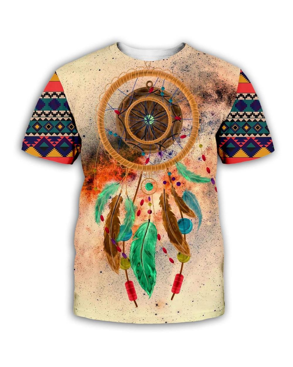 T-shirt style 3D Printed National Art T-shirt For Men & Women streetwear Casual T-shirt VG06 front-1