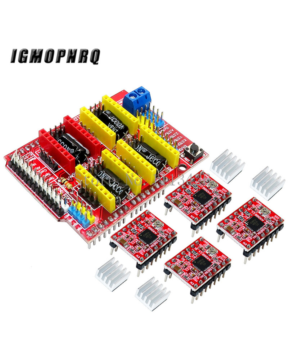 Cnc Shield V3 Engraving Machine / 3D Printer / + 4Pcs A4988 Driver Expansion Board For Arduino front-0