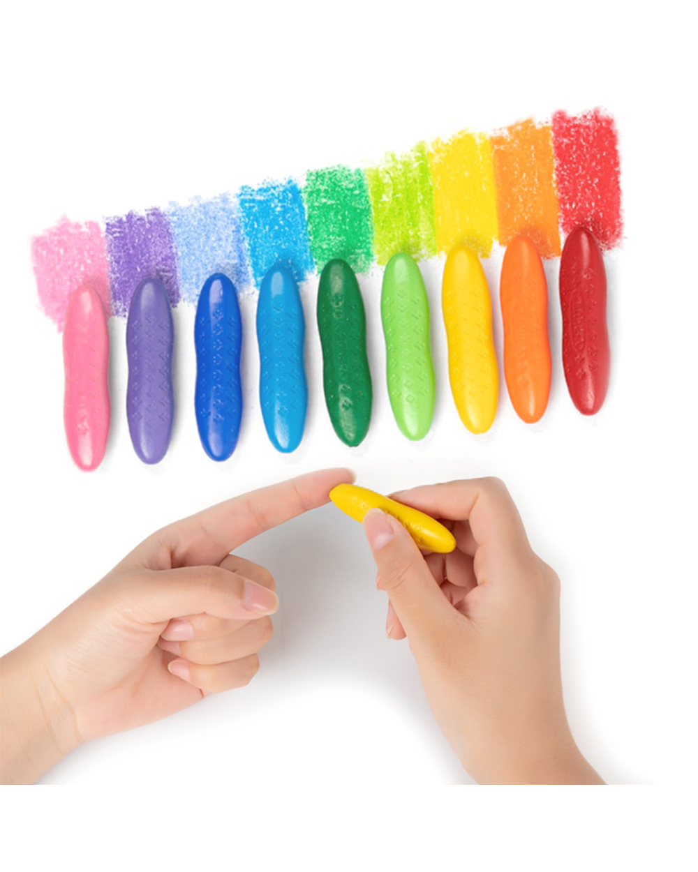 Macaron Peanut Crayons Markers Not Dirty Hand Washable Children Stall Toy Painting Creative Stationery For Artist Manga front-1