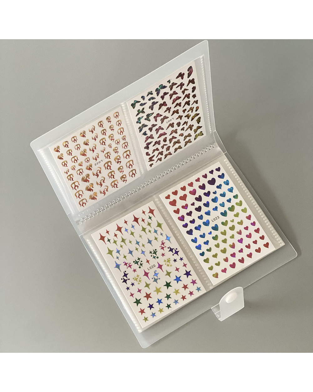 Nail Stickers Storage Book Large Capacity Exhibition front-3