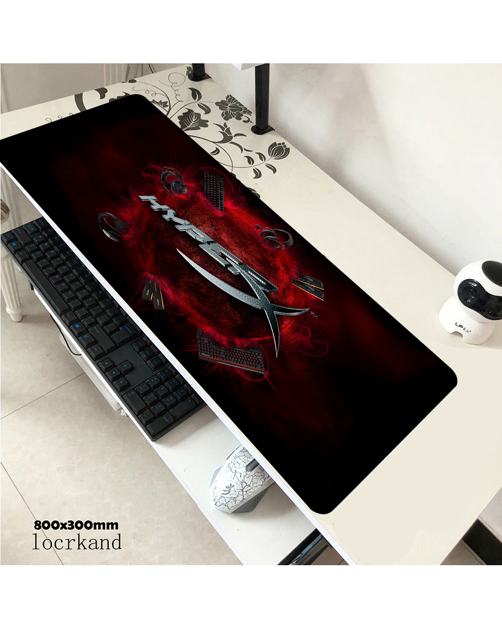 Mouse Pad Hyperx Large Gamer Xxl Keyboard Desk Mouse Mat 800X300mm Carpet Rubber Tapis Souris Gaming Notbook For Csgo M front-2