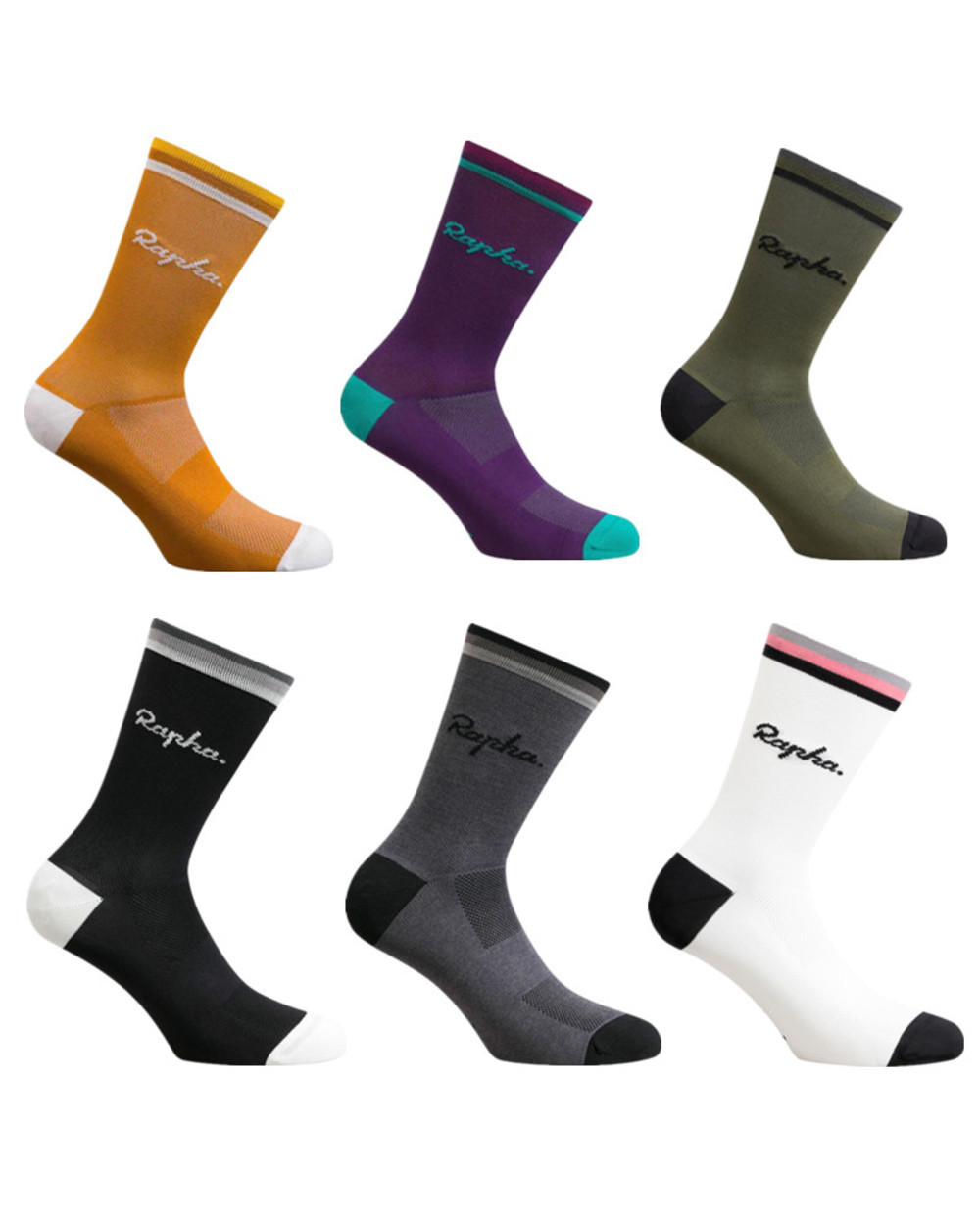 New Cycling Socks High Quality Compression Socks Men And Women Soccer Socks Basketball Socks 6 Color front-0
