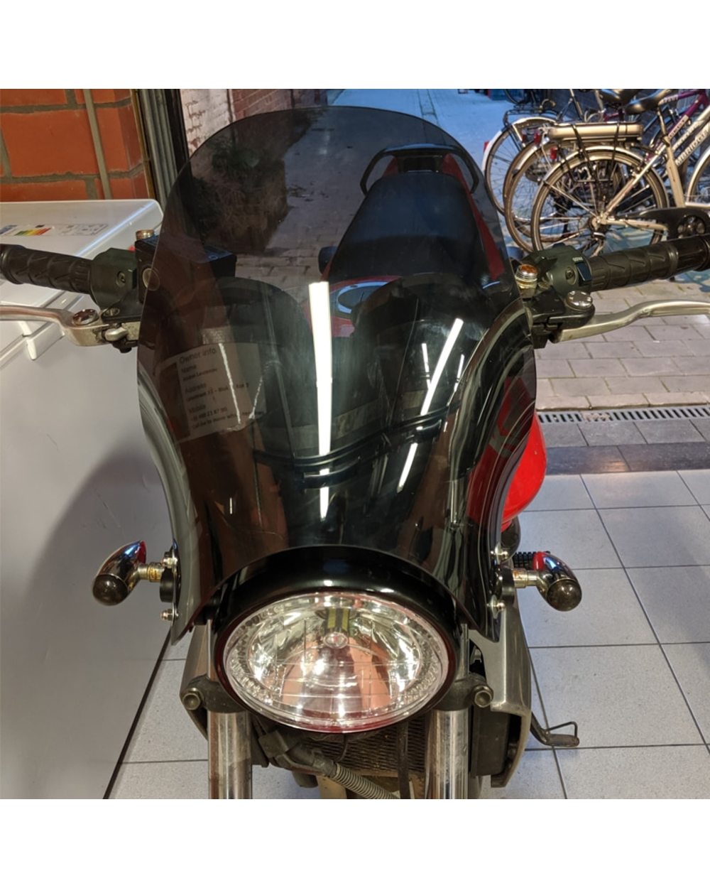 Motorcycle Windshield Round Headlight Street Bikes front-0