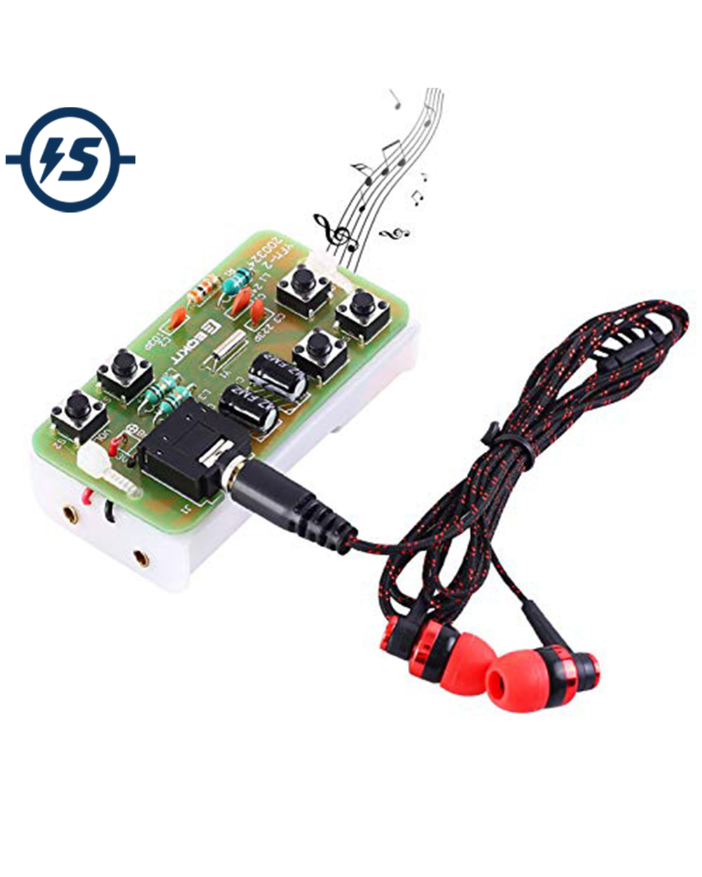 Diy Kit Fm Stereo Radio Module W/ Headset Adjustable 76-108Mhz Yfm-2 Wireless Receiver Dc 3V For Soldering Practice Ele front-0