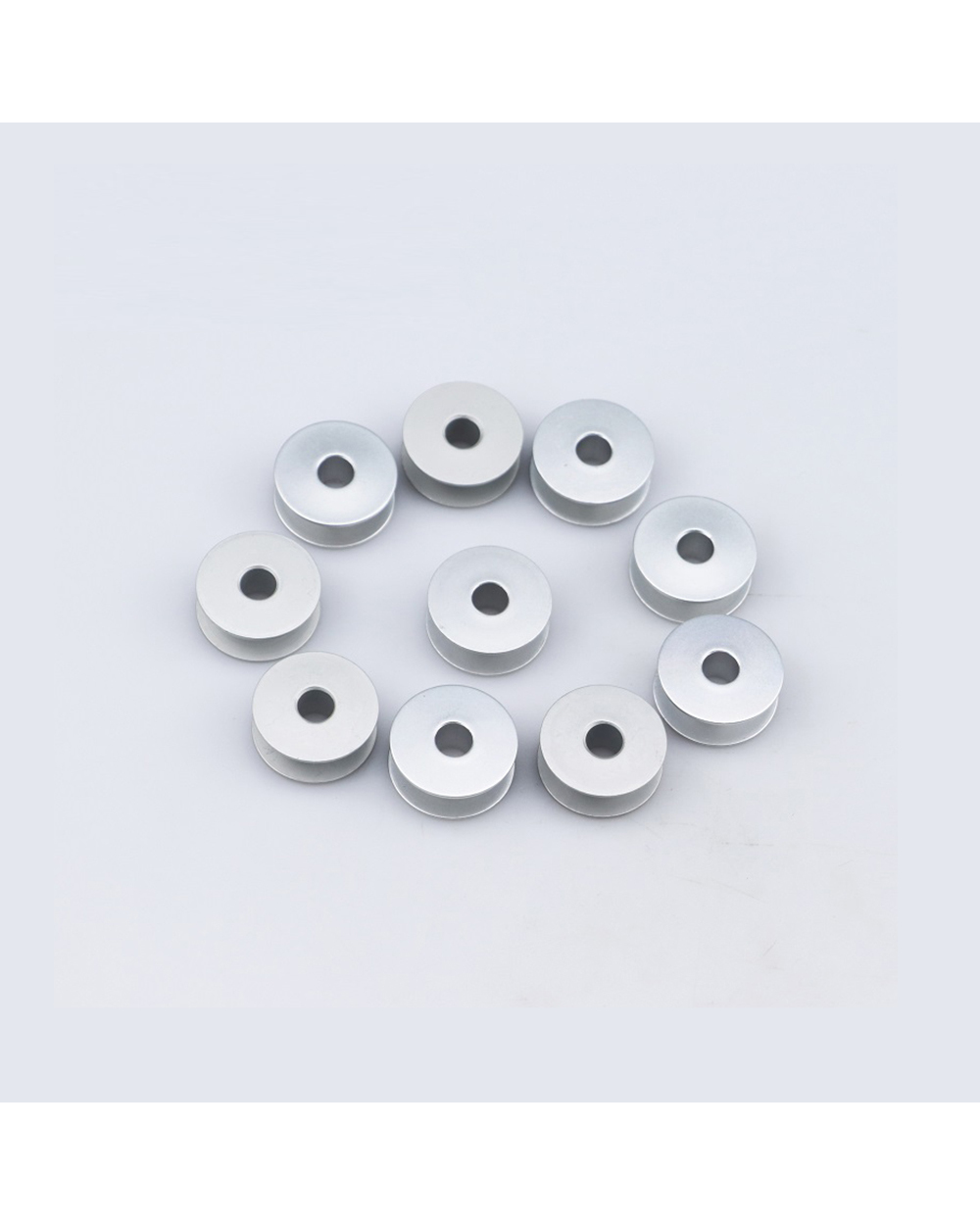 20Pcs/Lot Industrial Sewing Machine Bobbin Bobbin Sewing Machine Aluminum Bobbin front-2