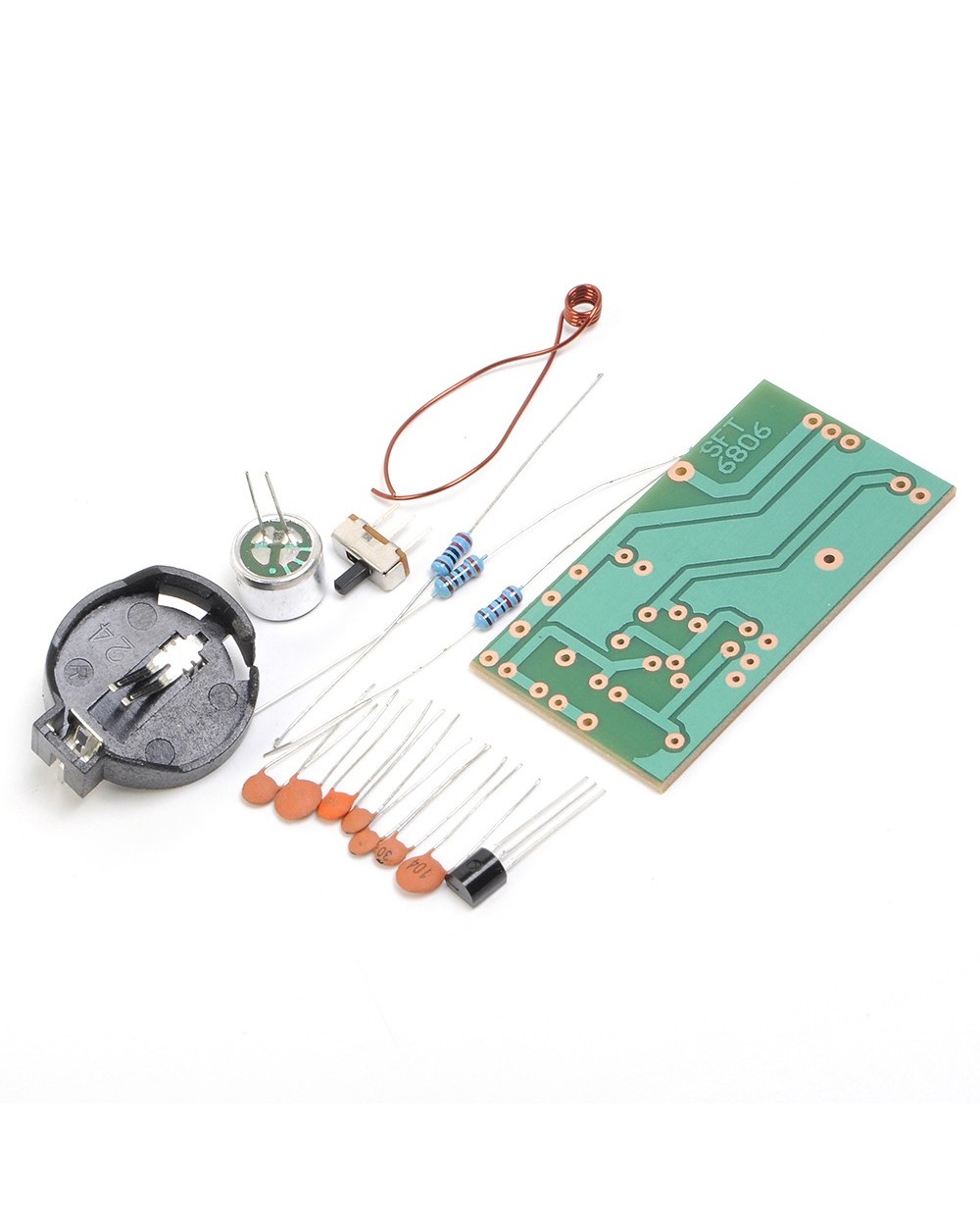 Diy Fm Radio Kit With Microphone 88-108 Mhz Fm Frequency Modulation Wireless Receiver Board Electronics Welding Skill T front-2
