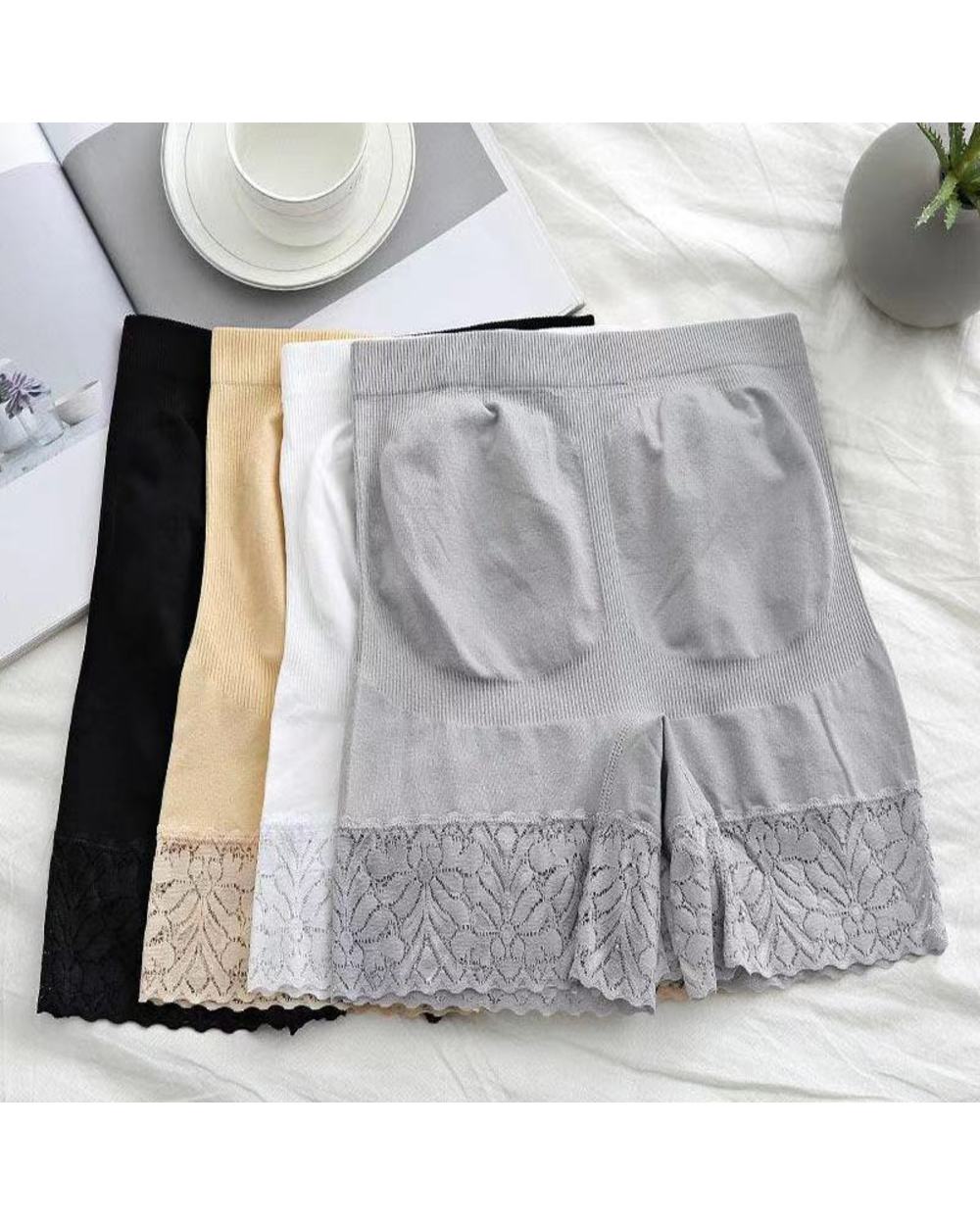 Summer Seamless Underwear Shorts Women Soft Breathable Safety Short Pants Female Sexy Lace Boxers front-4