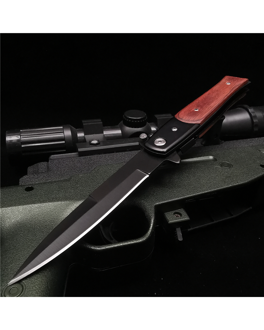 23CM (58HRC Folding Knife Pocket Knife Outdoor front-4