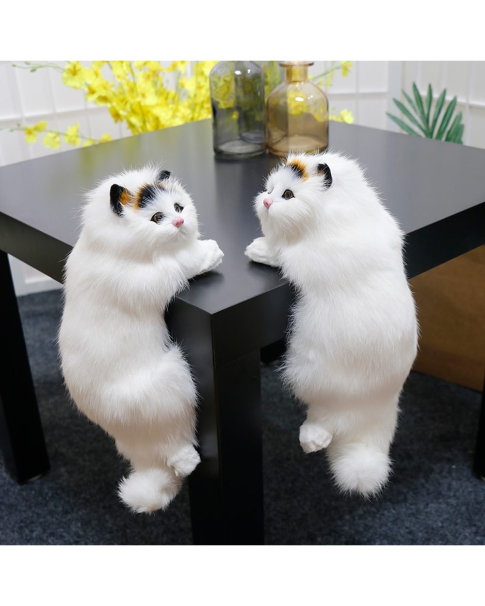 Ragdoll Cat Doll Animal Figurines Home TV Decoration Cute Kitten Model Soft Toy Child Gift front-2