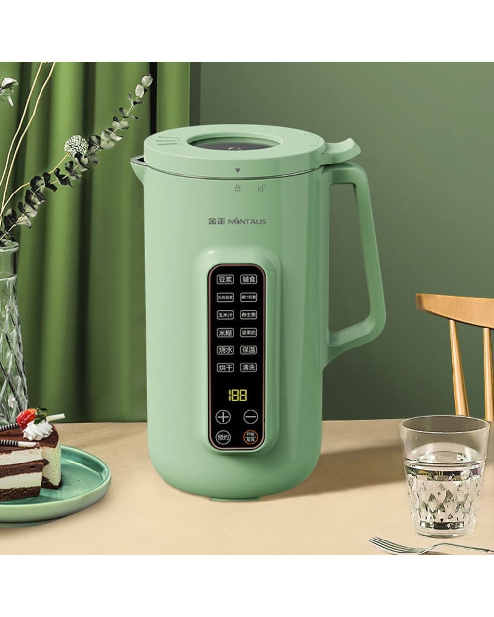 800Ml Soybean Milk Machine Electric Juicer Portable Blender Mixer Soy Milk Maker Home Multifunctional Wall Breaking Mac front-3