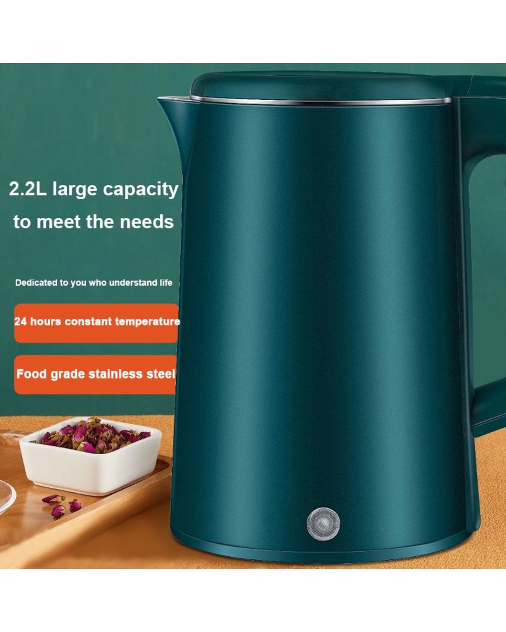 Smart Kettle Anti Drying Heat Insulation Electric Kettle Stainless Steel Kettle Automatic Power Off Electric Kettles Ho front-2