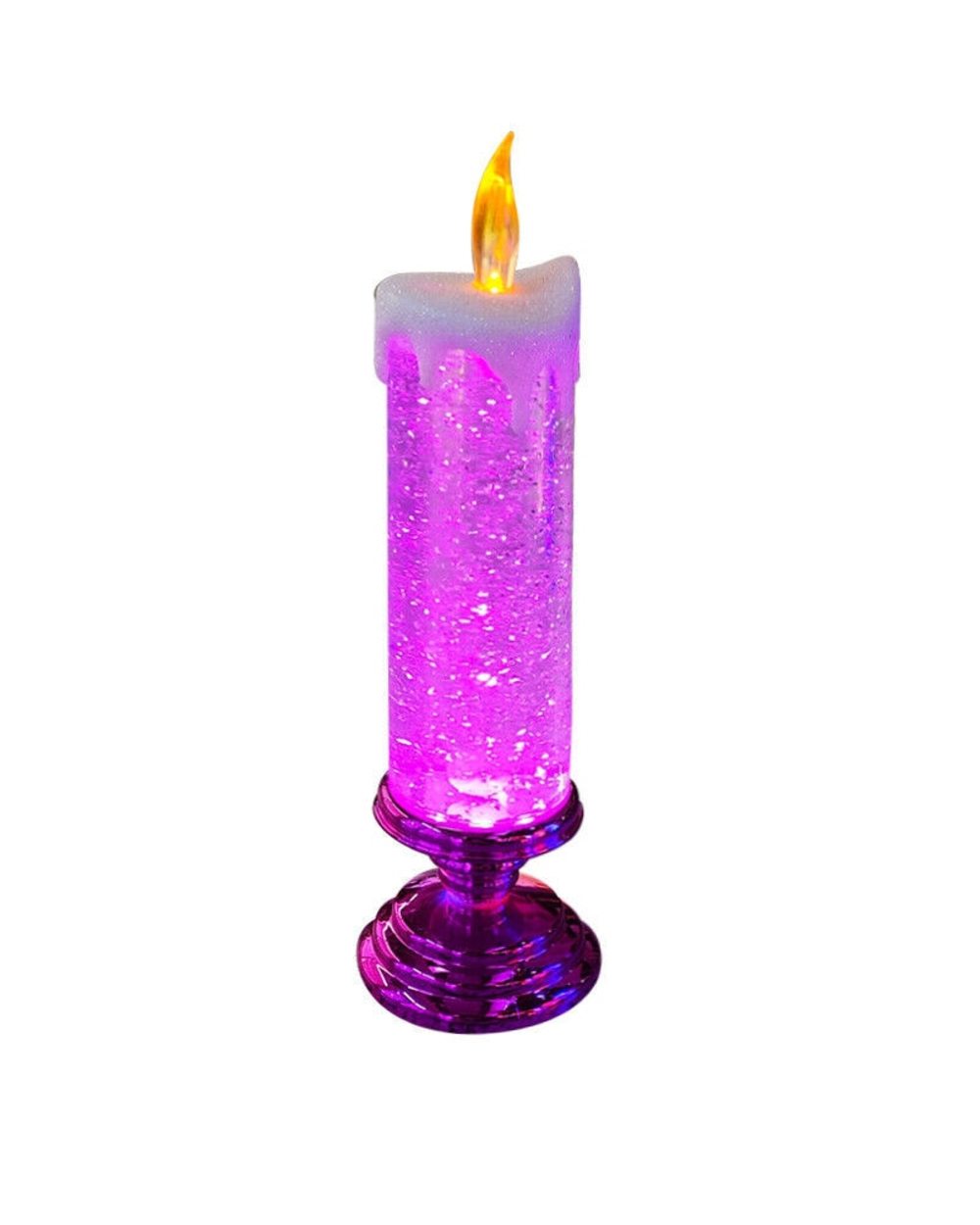 LED Christmas Candles With Pedestal